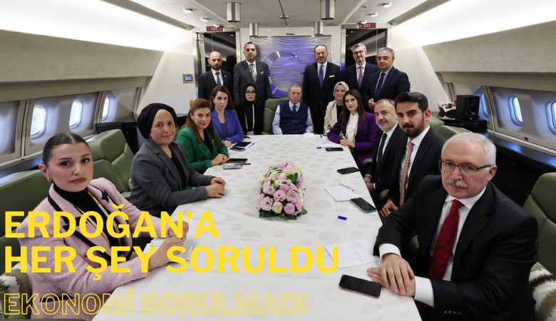 Cumhurbaşkanı Erdoğan'a her şey soruldu, ekonomi sorulmadı