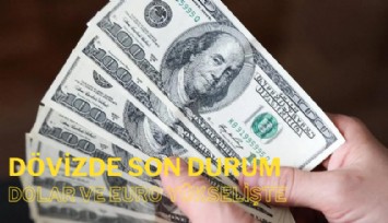 Dövizde son durum: Dolar ve euro yükselişte