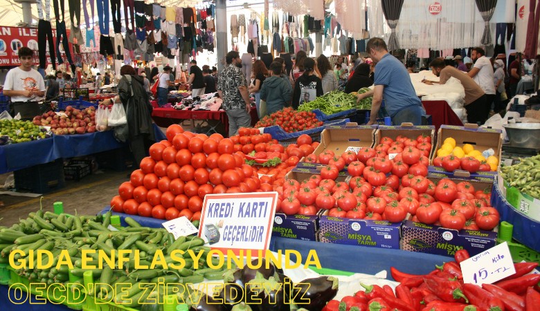 Gıda enflasyonunda OECD'de zirvedeyiz