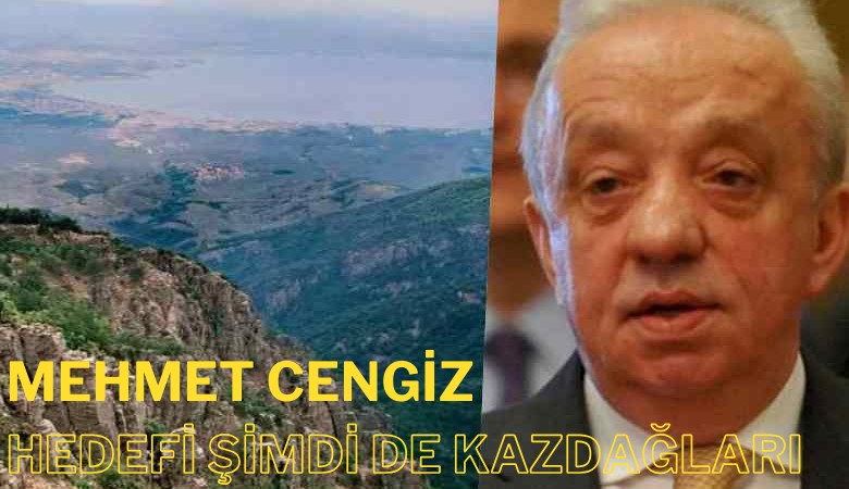 Mehmet Cengiz'in hedefi Kazdağları: Maden için ağaç kıyımı yapacak