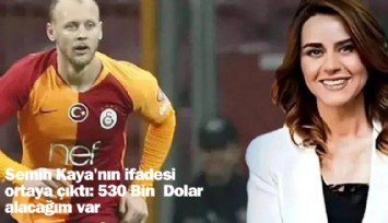 Semih Kaya'nın ifadesi ortaya çıktı: 530 Bin Dolar alacağım var