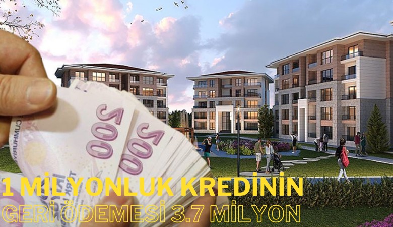 Yüzde 3 faizle 1 milyonluk kredinin aylık ödemesi ne kadar?