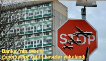 Banksy'nin eserini güpegündüz çaldılar