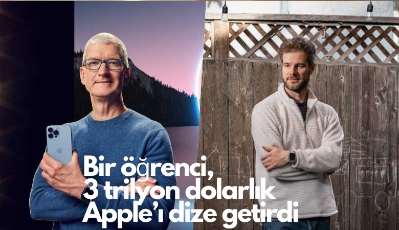 Bir lise öğrencisi, 3 trilyon dolarlık Apple'ı dize getirdi