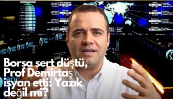 Borsa sert düştü, Prof Demirtaş isyan etti: Yazık değil mi?