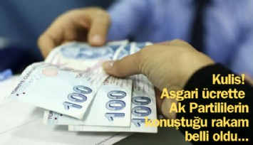 Kulis! Asgari ücrette Ak Partililerin konuştuğu rakam belli oldu...