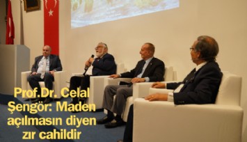 Prof. Dr. Celal Şengör: Maden açılmasın diyen zır cahildir