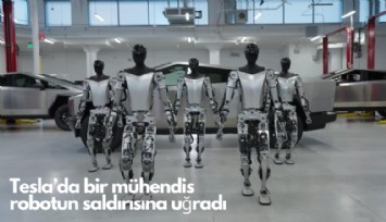 Tesla'da mühendise robot saldırdı!