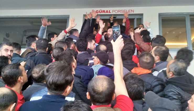 Kütahya'daki Güral Porselen işçileri iş bıraktı
