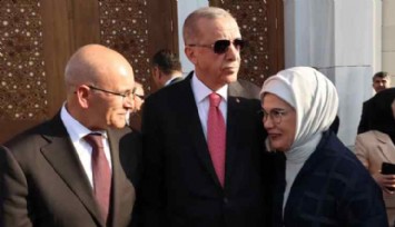 Erdoğan ve Şimşek külliye açılışında buluştu