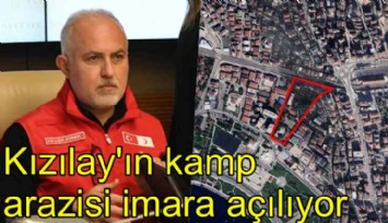 Kızılay'ın Pendik'teki kamp arazisi imara açılıyor