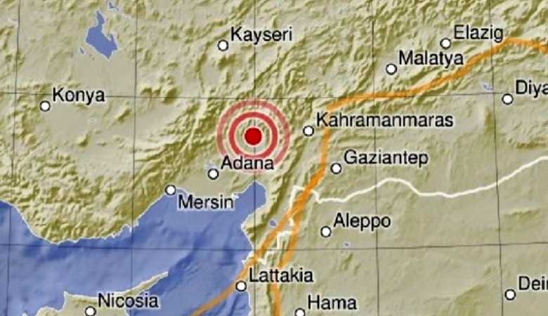 Adana'da 5.5 şiddetinde deprem