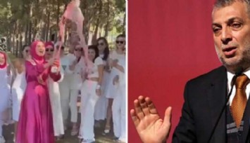 Gelin adayının alkolsüz şampanya patlatmasına Ak Partili Külünk'ten tepki: Sözde tesettür hali
