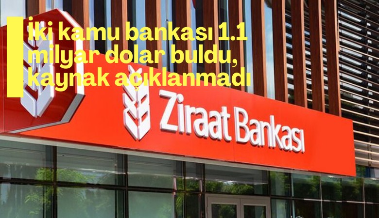 İki kamu bankası 1.1 milyar dolar buldu, kaynak açıklanmadı