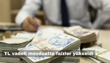 TL vadeli mevduatta faizler yükseldi