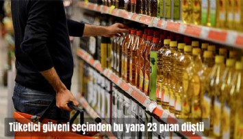 Tüketici güven endeksi seçimden bu yana 23 puan düştü