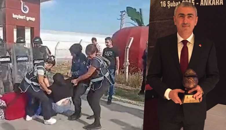 Bayburt Grup işçileri yerlerde sürüklendi
