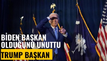 Biden başkan olduğunu unuttu: Trump Başkan!