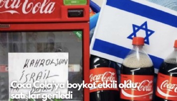 Coca Cola'ya boykot etkili oldu, satışlar geriledi