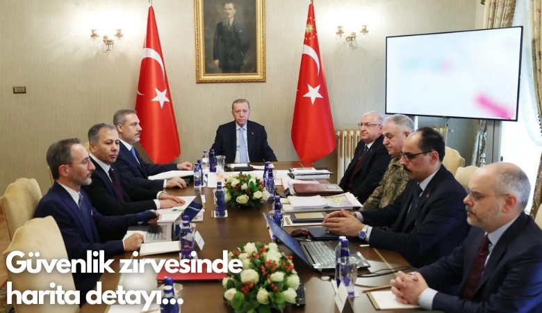 Güvenlik Zirvesi'nde dikkat çeken harita detayı