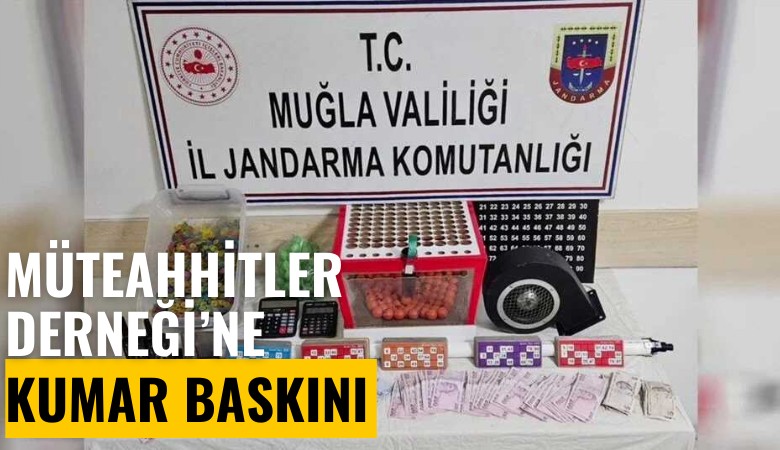 İnşaat Müteahhitleri ve Ustaları Derneği'ne kumar baskını