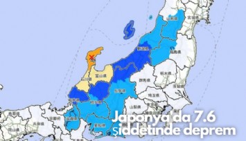 Japonya'da 7.6 şiddetinde deprem