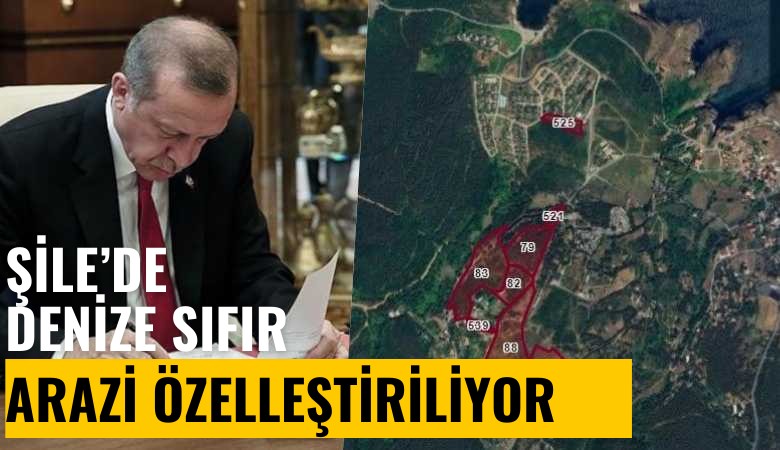 Şile'de denize sıfır arazi özelleştiriliyor