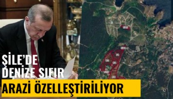 Şile'de denize sıfır arazi özelleştiriliyor