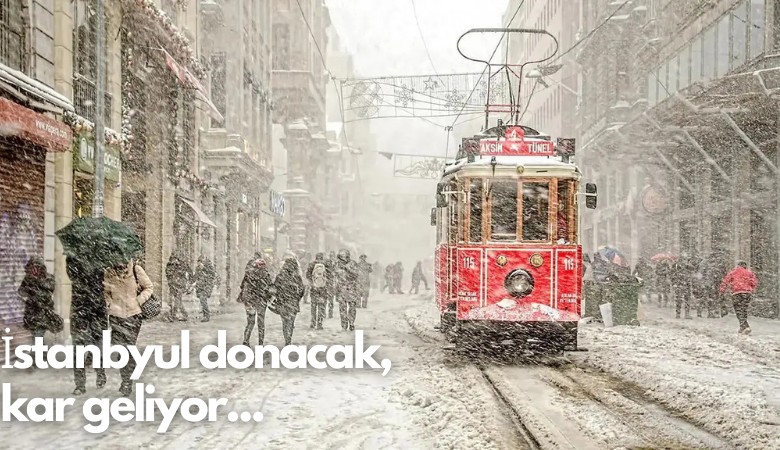 Tarih verildi; İstanbul donacak, kar geliyor