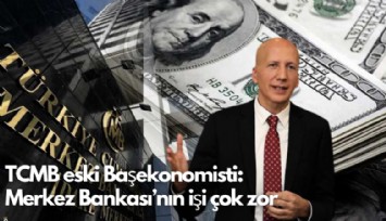 TCMB eski Başekonomisti: Merkez Bankası'nın işi çok zor