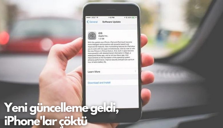 Yeni güncelleme geldi, iPhone'lar çöktü