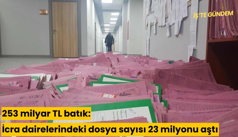 253 milyar TL batık: İcra dairelerindeki dosya sayısı 23 milyonu aştı