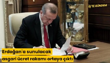 Erdoğan'a sunulacak asgari ücret rakamı ortaya çıktı