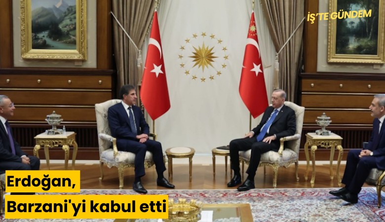 Erdoğan, Barzani'yi kabul etti
