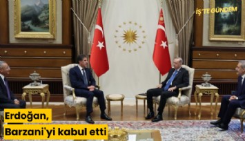 Erdoğan, Barzani'yi kabul etti