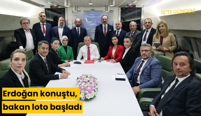 Erdoğan konuştu, bakan loto başladı