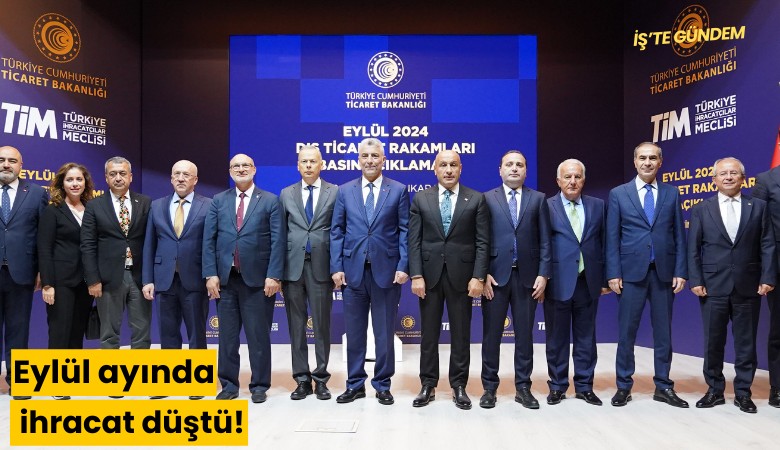 Eylül ayında ihracat düştü!