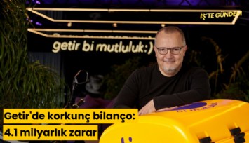 Getir'de korkunç bilanço: 4.1 milyarlık zarar