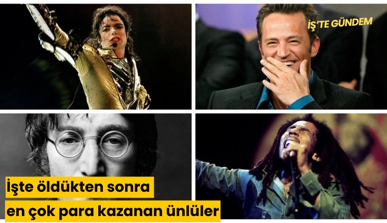 İşte öldükten sonra en çok para kazanan ünlüler