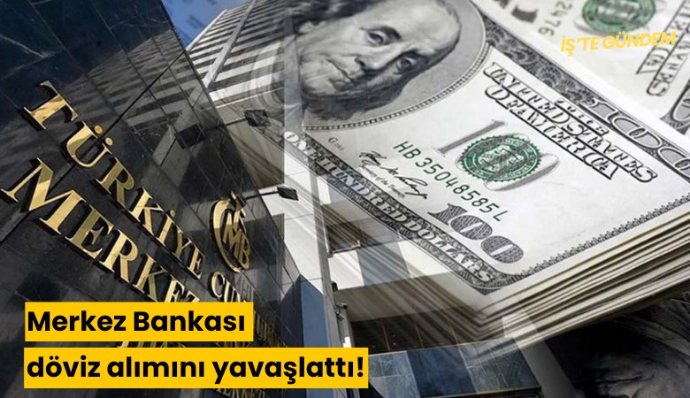 Merkez Bankası döviz alımını yavaşlattı!