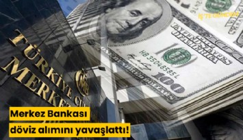 Merkez Bankası döviz alımını yavaşlattı!