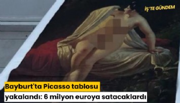 Bayburt'ta Picasso tablosu yakalandı: 6 milyon euroya satacaklardı