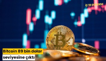 Bitcoin 89 bin dolar seviyesine çıktı