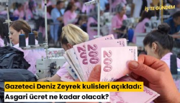 Gazeteci Deniz Zeyrek kulisleri açıkladı: Asgari ücret ne kadar olacak?