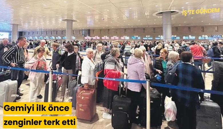 Gemiyi ilk önce zenginler terk etti