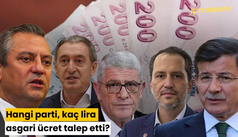 Hangi parti, kaç lira asgari ücret talep etti?