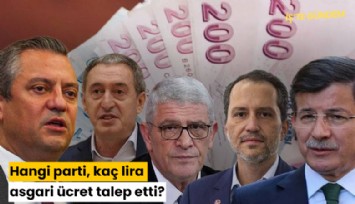 Hangi parti, kaç lira asgari ücret talep etti?