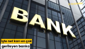 İşte net karı en çok gerileyen banka