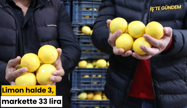 Limon halde 3, markette 33 lira