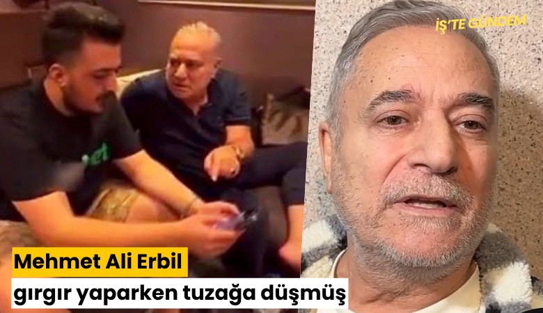Mehmet Ali Erbil gırgır yaparken tuzağa düşmüş
